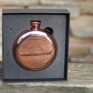 Hip Flask Rose Gold Round 5oz